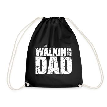 Le papa qui marche - Sac de sport léger - noir - Devant