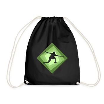 Drop Single - Drawstring Bag - black - Front