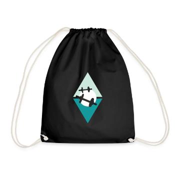 Weightlifting Gym Weightlifting - Drawstring Bag - black - Front