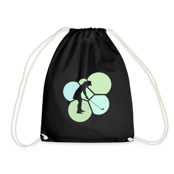 Golf Golfing Fairway - Drawstring Bag - black - Front