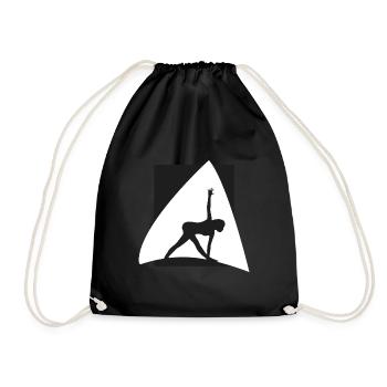 Méditation Yoga - Sac de sport léger - noir - Devant
