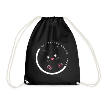ROMANTIC KNITCHES - Drawstring Bag - black - Front