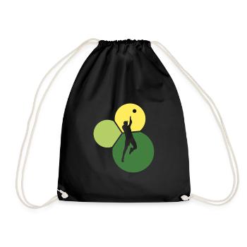 Volley-ball de plage Volley-ball - Sac de sport léger - noir - Devant