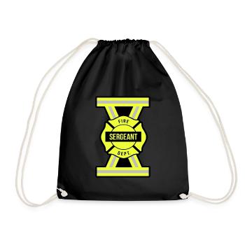 Feuerwehr Sergeant - Turnbeutel - Schwarz - Vorne