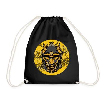 Masque de samouraï - Sac de sport léger - noir - Devant