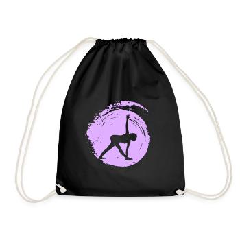 Mantra Yoga - Drawstring Bag - black - Front