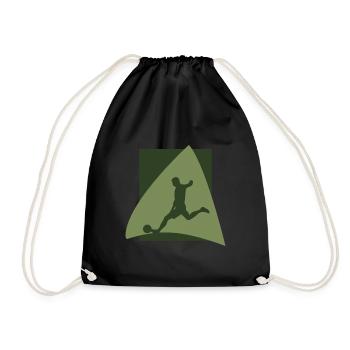 Joueur de football Football - Sac de sport léger - noir - Devant