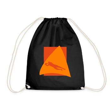 Football Defender - Drawstring Bag - black - Front