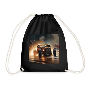 Rusty Hot Rod Rennen #10 - Turnbeutel - Schwarz - Vorne