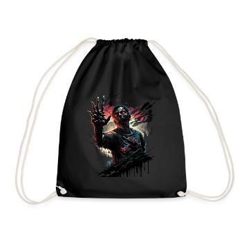 zombie - Drawstring Bag - black - Front