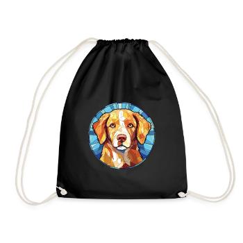 Nouvelle-Écosse canard Tolling Retriever chien aquarelle - Sac de sport léger - noir - Devant