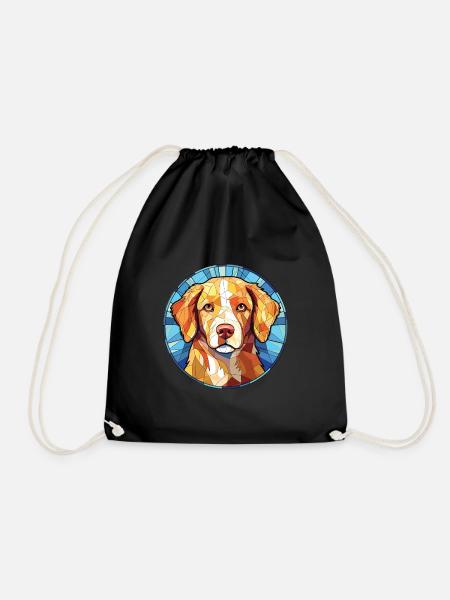 Nouvelle-Écosse canard Tolling Retriever chien aquarelle - Sac de sport léger - noir