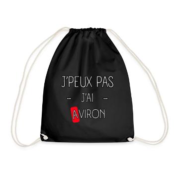 J'peux pas j'ai Aviron - Sac de sport léger - noir - Devant