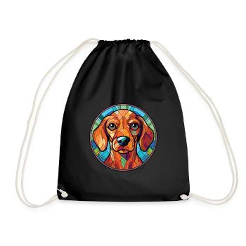 Slovensky Cuvac race chien aquarelle Illustration - Sac de sport léger - noir - Devant
