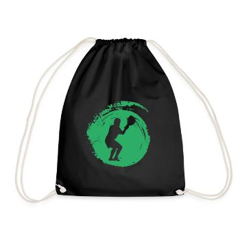 Lacrosse Lacrosse Stick Fogo - Drawstring Bag - black - Front