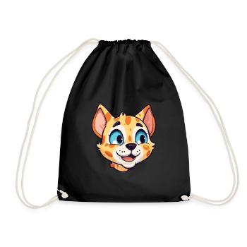 Ocicat Illustration Aquarelle De Dessin Animé Coloré - Sac de sport léger - noir - Devant