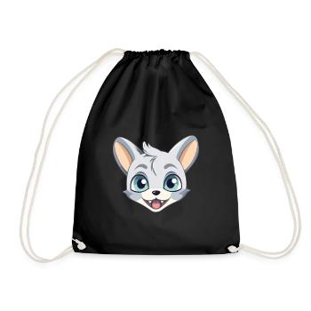 Donskoy Cat Cartoon Illustration à l’aquarelle - Sac de sport léger - noir - Devant