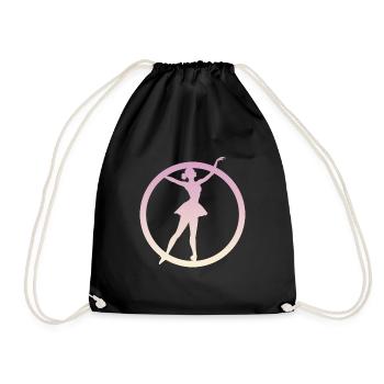 Ballerine, Danseuse de ballet, Danseuse de ballet - Sac de sport léger - noir - Devant