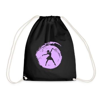 Danseuse de ballet Ballet Opéra - Sac de sport léger - noir - Devant