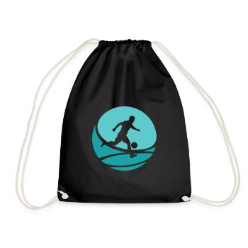 Football Ballon de plage Plage - Sac de sport léger - noir - Devant