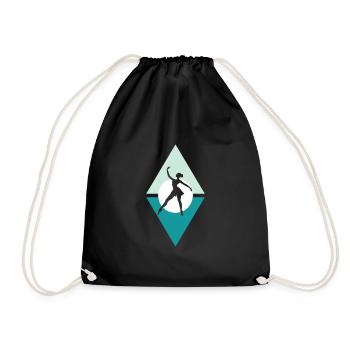 Danseuse de ballet Danseuse de ballet Ballerine - Sac de sport léger - noir - Devant