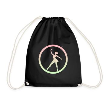Ballerina Ballerina Ballet Dancer - Drawstring Bag - black - Front