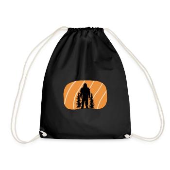 Big foot Bigfoot Big foot - Drawstring Bag - black - Front