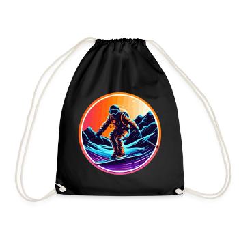Snowboard ou ski puis après-ski - Sac de sport léger - noir - Devant