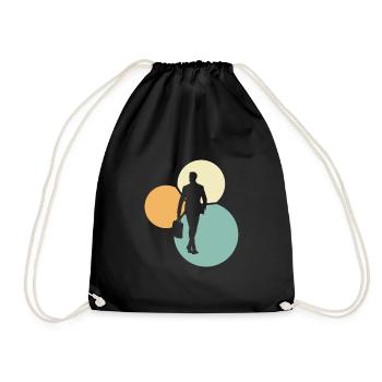 Banking Businessman Banking - Drawstring Bag - black - Front
