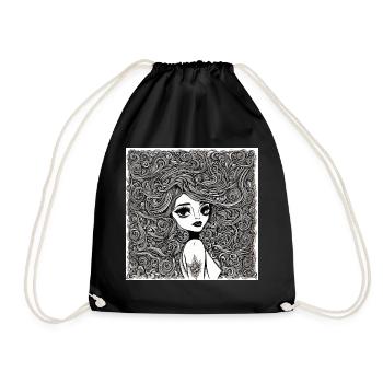 Coiffure #1 - Sac de sport léger - noir - Devant