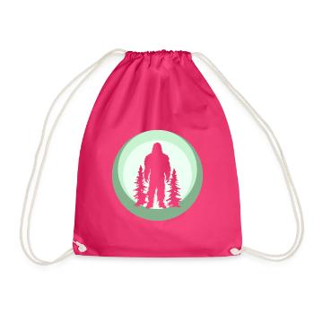 Lochness Bigfoot Bigfoot - Turnbeutel - Fuchsia - Vorne