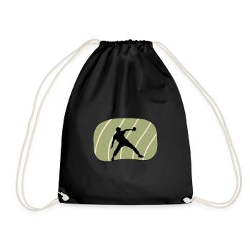 Table Tennis Tennis Tennis - Drawstring Bag - black - Front
