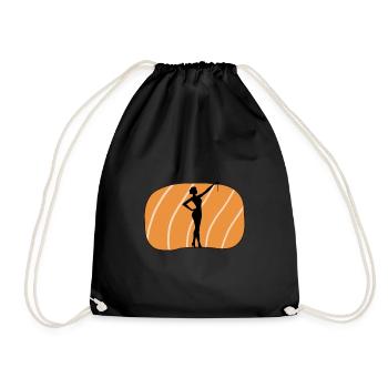 Twirling Gymnastics Baton Twirling - Drawstring Bag - black - Front