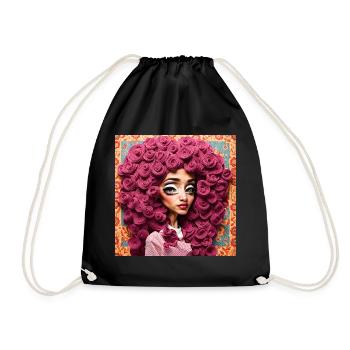 Hairstyle #4 - Sac de sport léger - noir - Devant