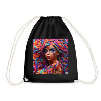 Hairstyle #5 - Sac de sport léger - noir - Devant