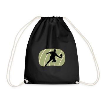 Pickleball Pickleball Pickleball Racket - Drawstring Bag - black - Front