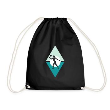 Tennis de plage Ballon de plage de tennis de plage - Sac de sport léger - noir - Devant