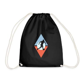 Beach Soccer Beach Soccer Ballon de plage - Sac de sport léger - noir - Devant