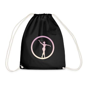 Bâton de danse Twirling bâton tournant - Sac de sport léger - noir - Devant