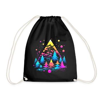 Noël dans les années 80 - Sac de sport léger - noir - Devant