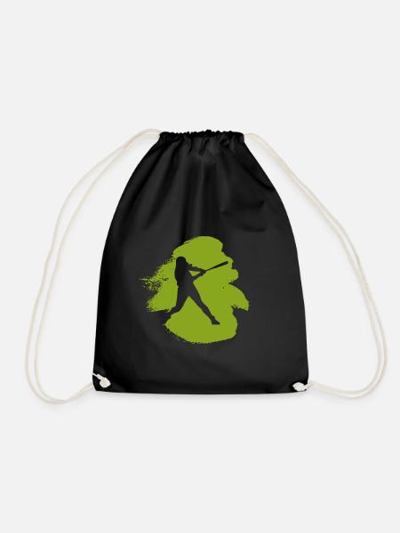 Baseball Softball Baseball - Turnbeutel - Schwarz