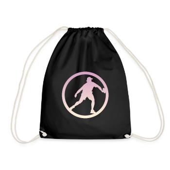 Pickleball Racket Pickleball Ball Sports - Drawstring Bag - black - Front
