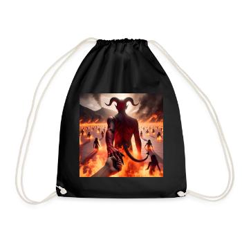 Follow Me to the Abyss - Infernal Devil's Pact #10 - Drawstring Bag - black - Front