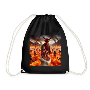 Follow Me to the Abyss - Infernal Devil's Pact #16 - Drawstring Bag - black - Front