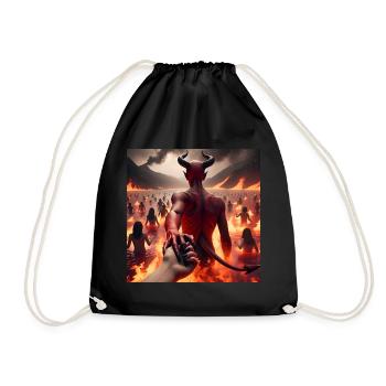 Follow Me to the Abyss - Infernal Devil's Pact #12 - Drawstring Bag - black - Front