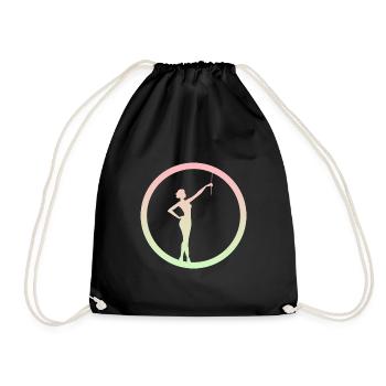 Tige de danse tournant virevoltant - Sac de sport léger - noir - Devant