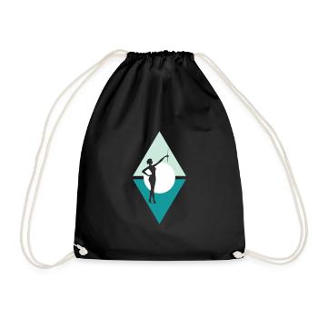 Bâton Tournant Twirling Gymnastique - Sac de sport léger - noir - Devant