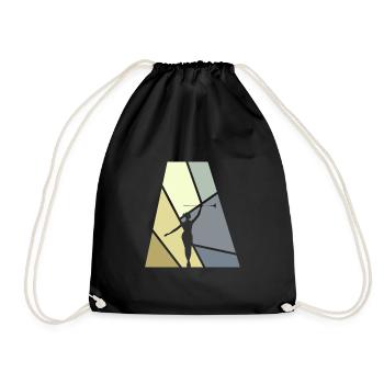 Baton Twirling Twirling Gymnastics - Drawstring Bag - black - Front