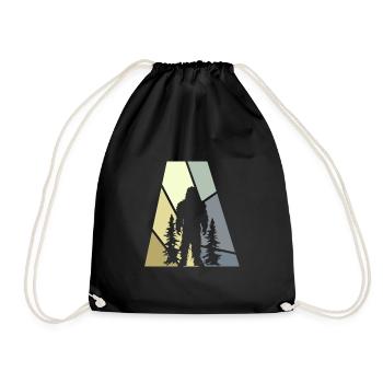 Bigfoot Big foot Bigfoot - Drawstring Bag - black - Front