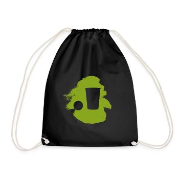 Bouteille de bière de fête Beer Pong - Sac de sport léger - noir - Devant
